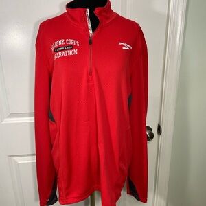 Brooks Red Marathon Half-Zip Jacket CB-40